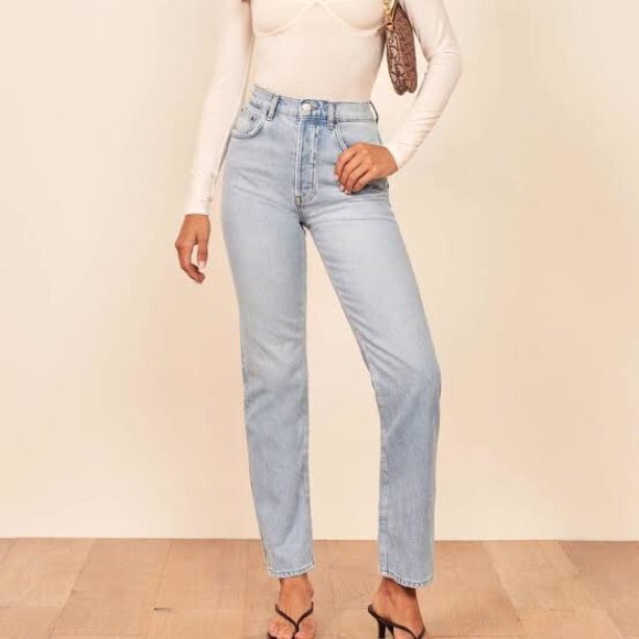Reformation Julia High Cigarette Jeans Size 25 - Picture 1 of 8